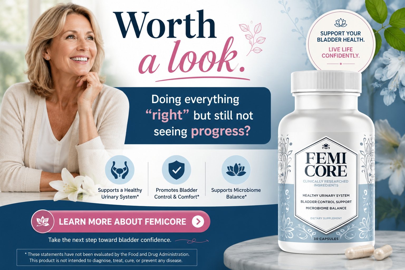 FemiCore — discover bladder wellness support