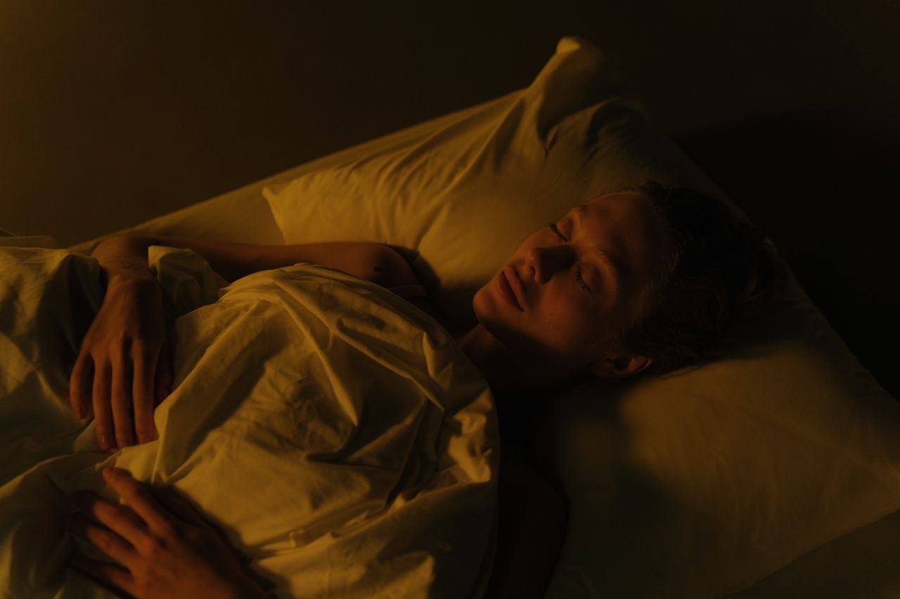 Woman sleeping peacefully