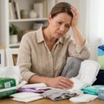 worrying-middle-age-woman-with-urinary-incontinence-products